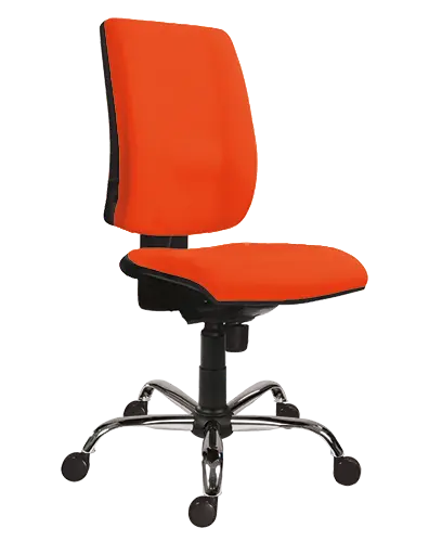 777 SYN/CR  židle kancelářská koženka SK 4 - koženka oranžová